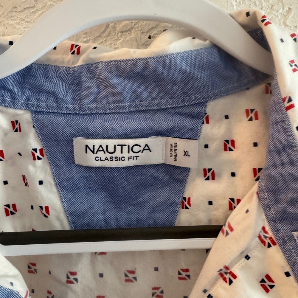 Nautica Men's White Short Sleeve Shirt XL - Picture 3 of 4
